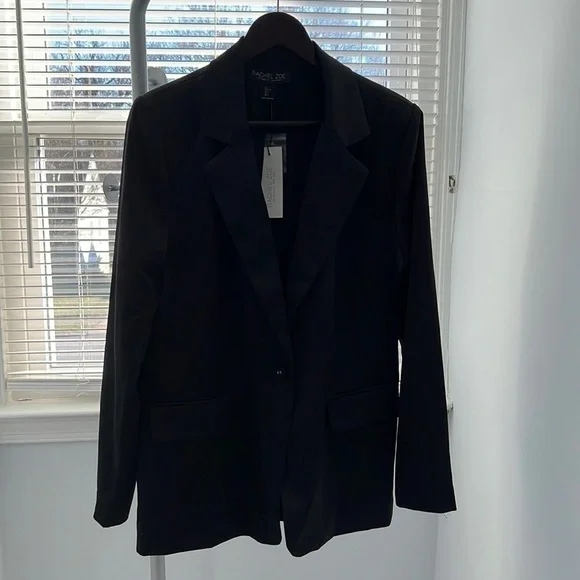 Rachel Zoe single button mock pockets jacket - Picture 2 of 7